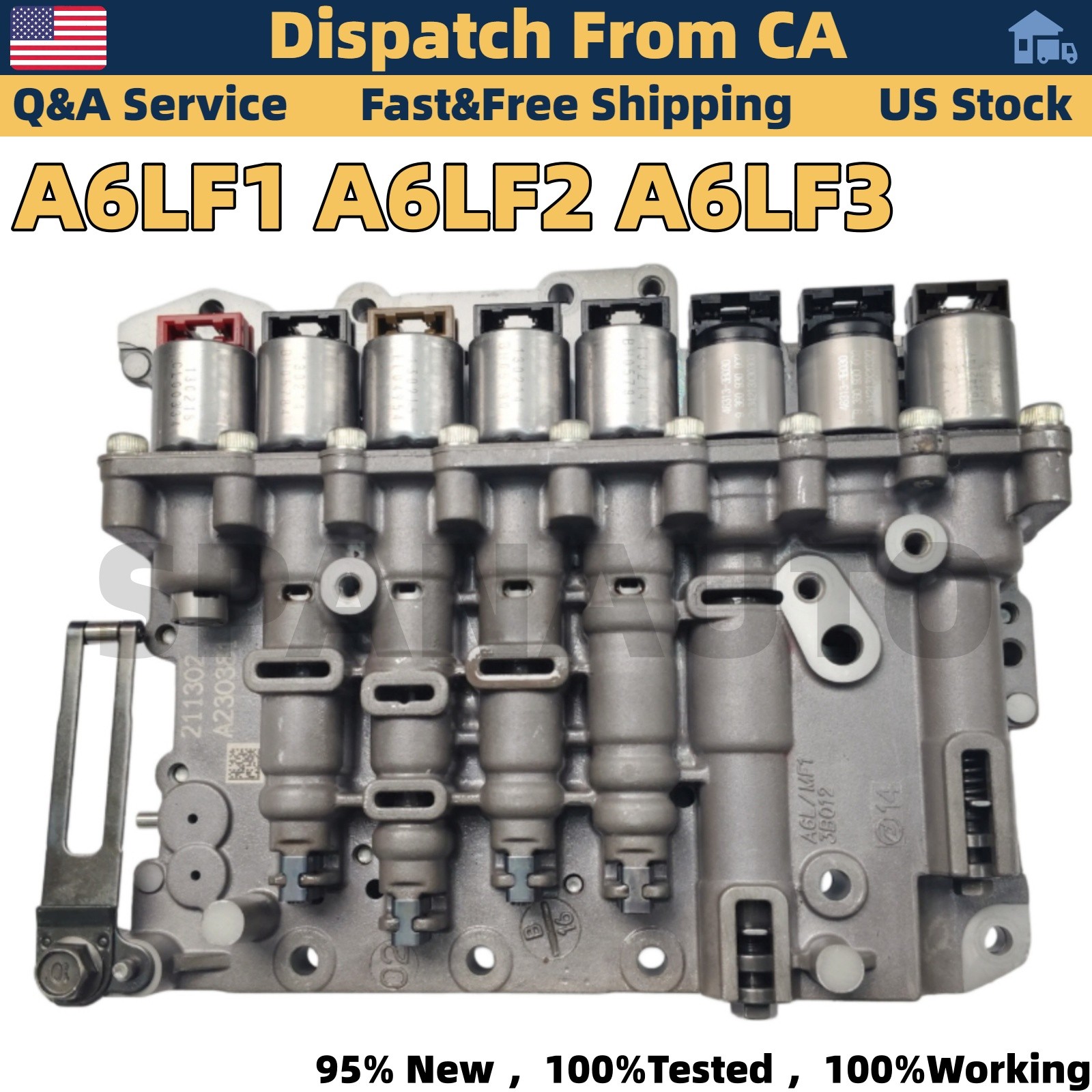 A6LF1 A6LF2 A6LF3 6-Sp Transmission Valve Body Kit for Hyundai Kia 3.3 3.5L 3.8L