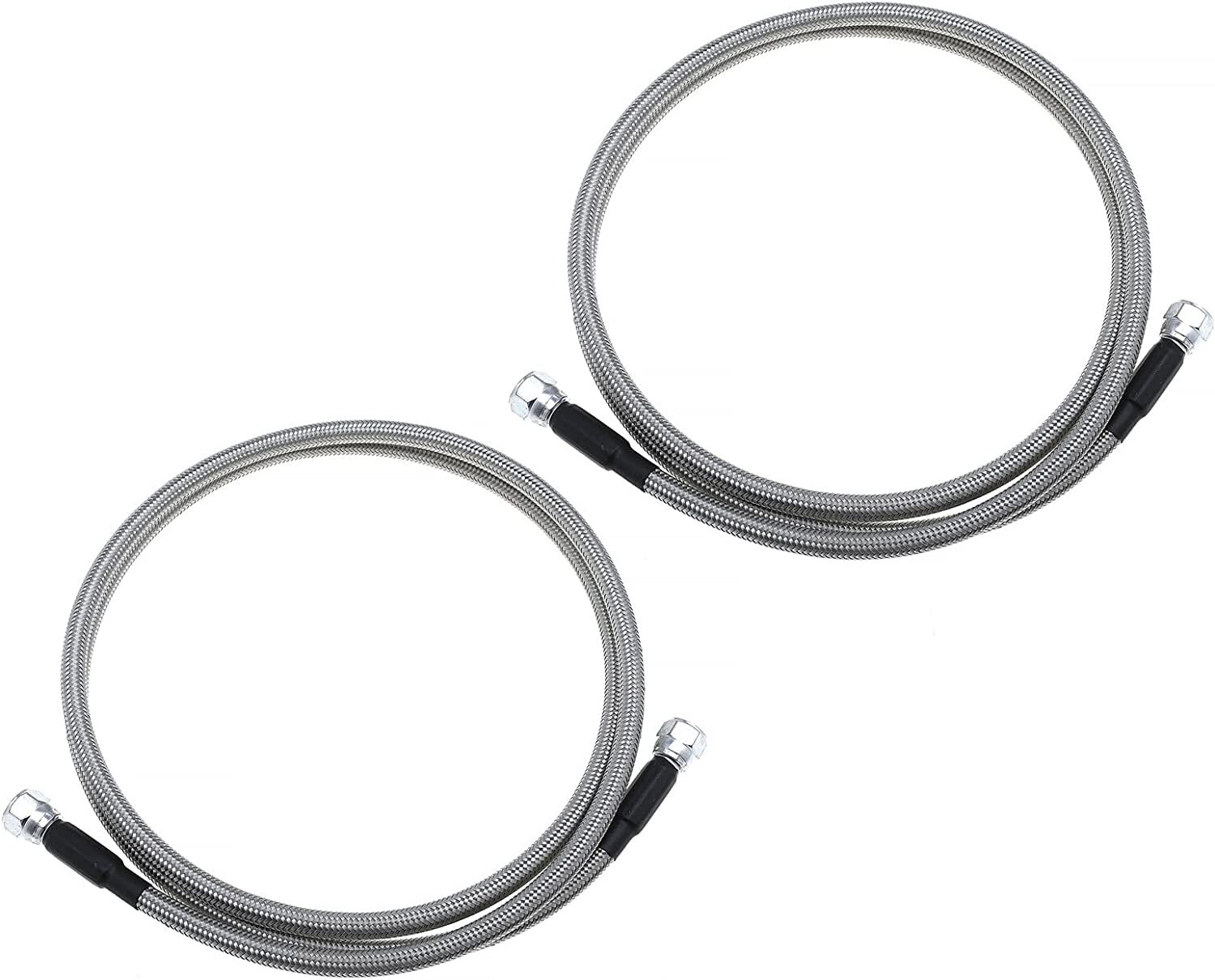 For GM 4L60E 4L80E Flexible SS Braided Transmission Cooler Lines Kit -6AN Hose