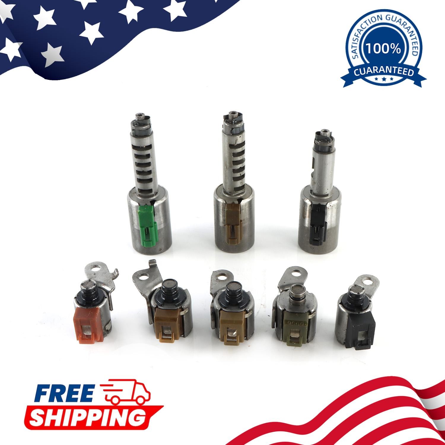 8pcs Transmission Solenoids Set for AW55-50SN AW55-51SN AF33-5 AW235 RE5F22A
