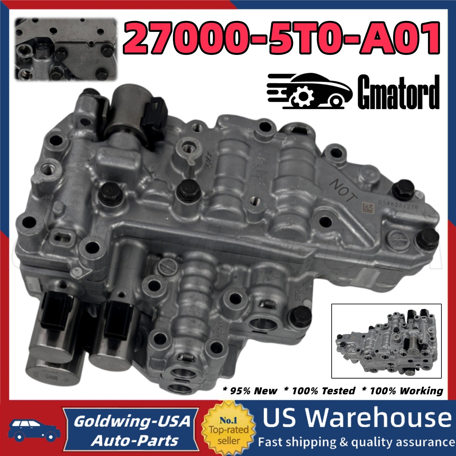 1* Auto Transmission Valve Body 27000-5T0-A01 27000-5T0-A02 For Honda Civic HR-V