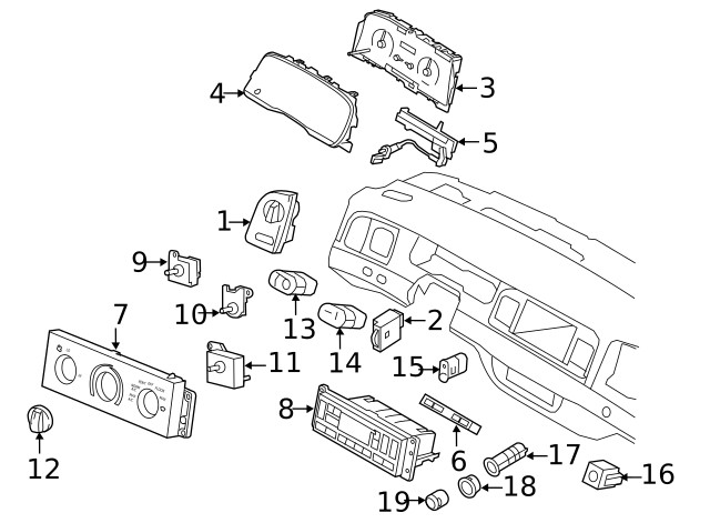 Genuine Ford Shift Indicator NW1Z7A110A