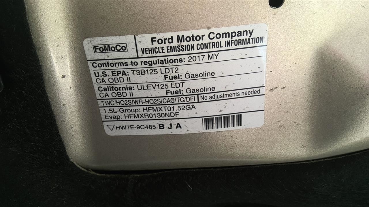 2017 2018 2019 Ford Escape Automatic Transmission 1.5L 2WD GV6Z7000A