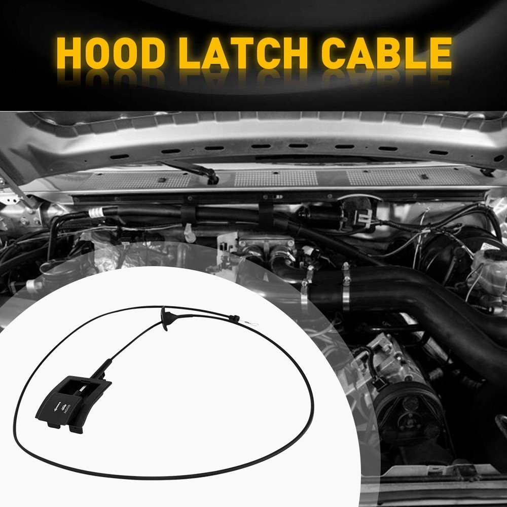 Hood Release Cable & Pull Handle For 1992-1997 Trucks F-Series Bronco & 912-042