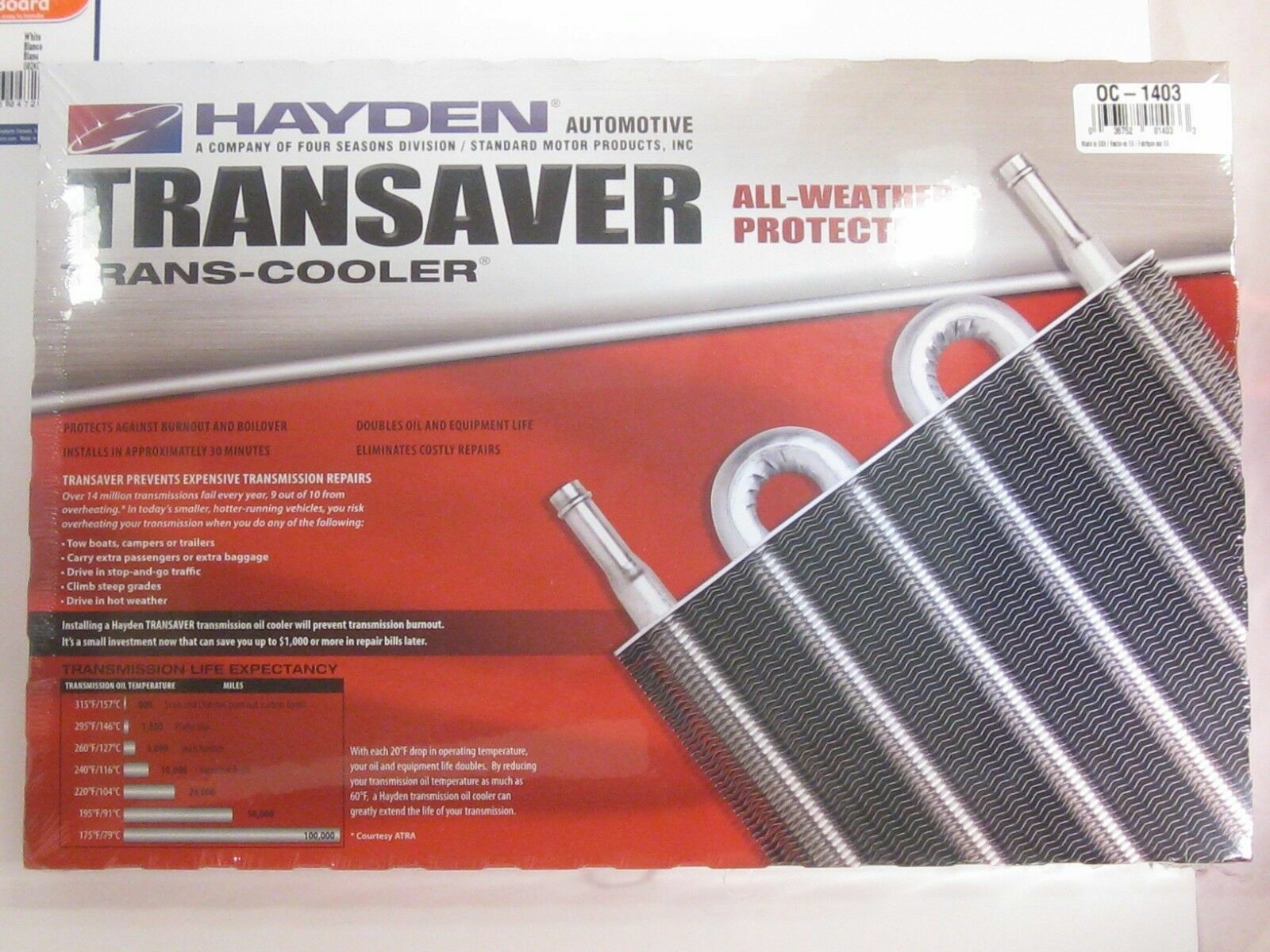 Hayden Transaver Ultra-Cool Automatic Transmission Oil Cooler 1403