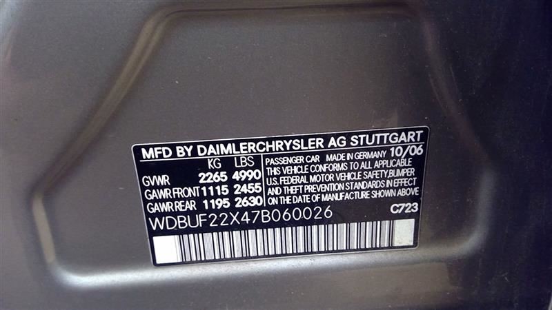 Automatic Transmission 211 Type E320 Fits 07-09 MERCEDES E-CLASS 4911743