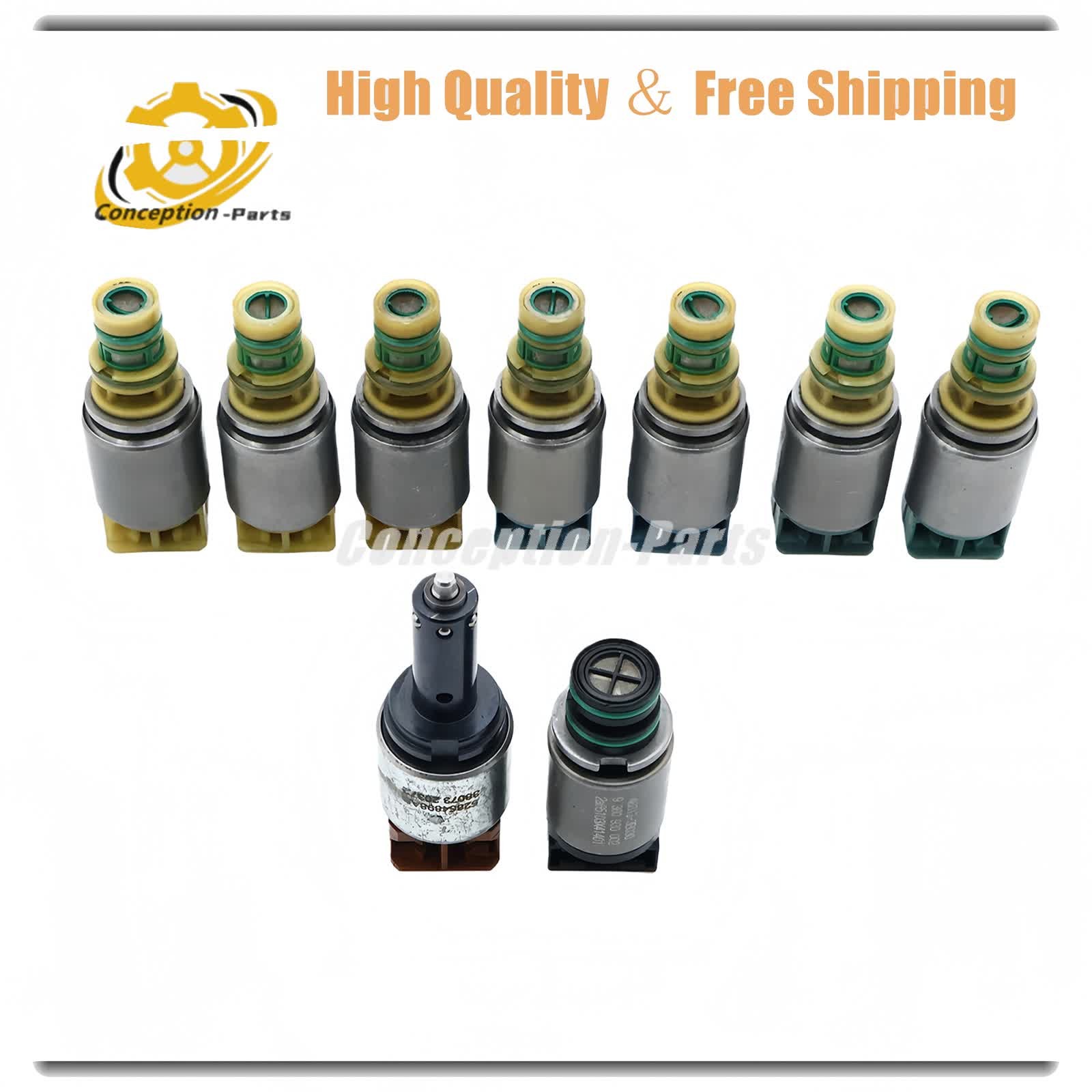 9 Pcs 845RE kit Transmission Solenoid For Dodge Charger 2012-2018 3.6L V6 DFL