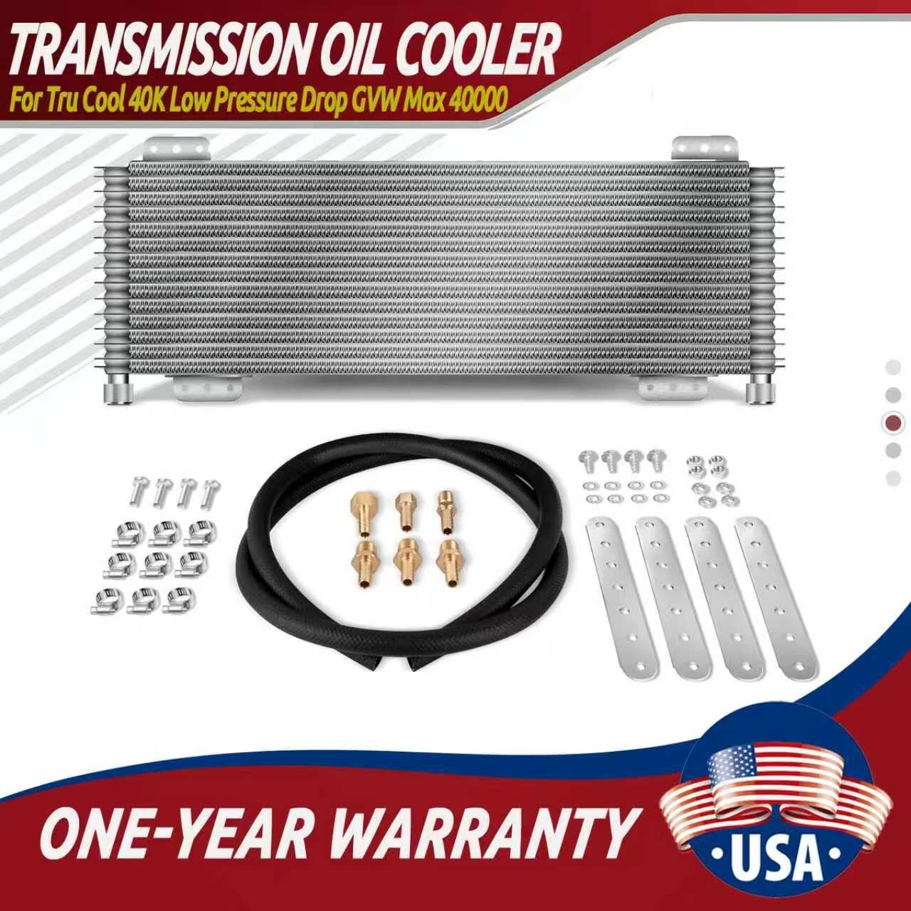 Transmission Oil Cooler For Tru Cool 40K For Tru Cool Low Pressure Drop GVW Max