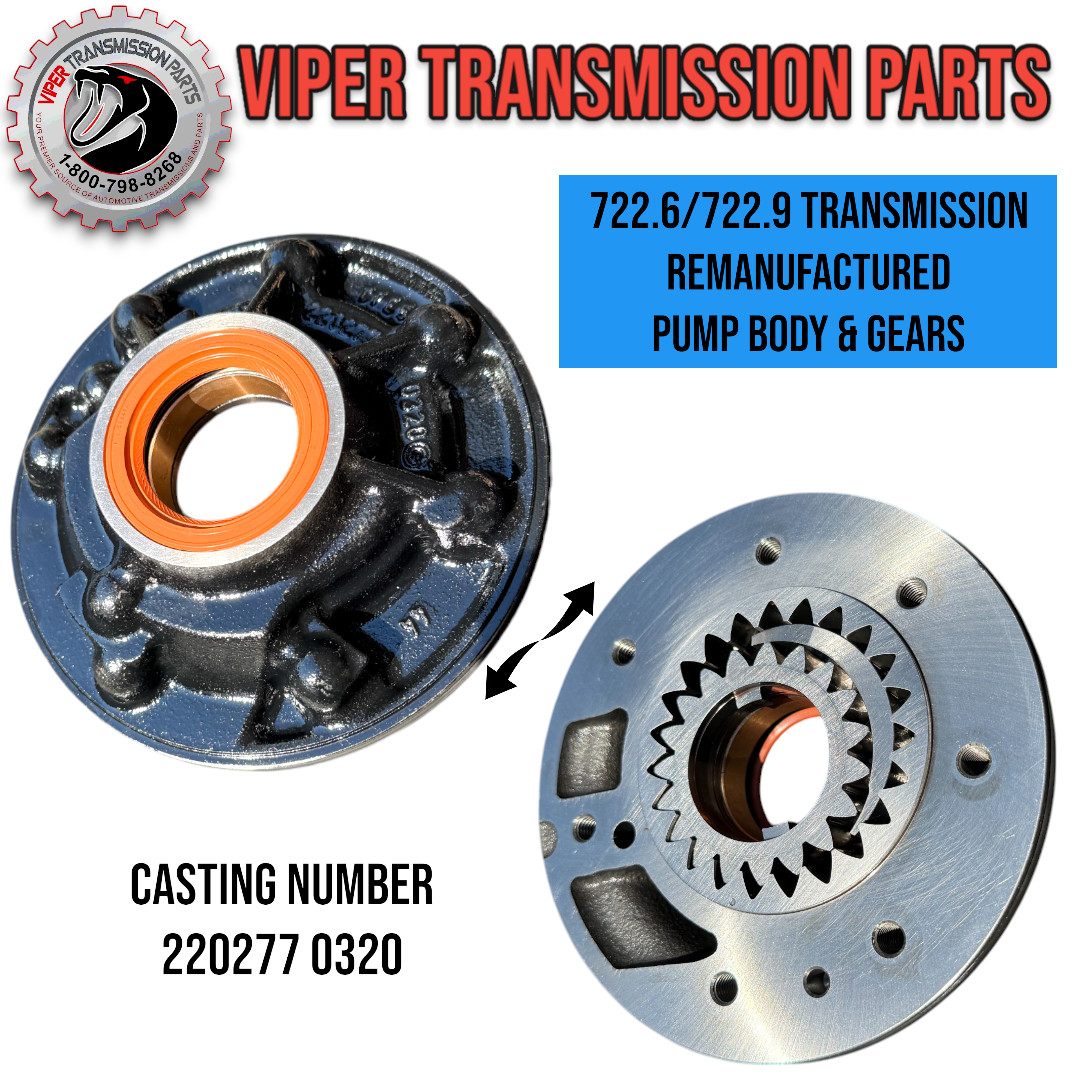 722.6 722.9 Transmission Pump Body and Gears Mercedes Chrysler OEM NAG1 W5A580