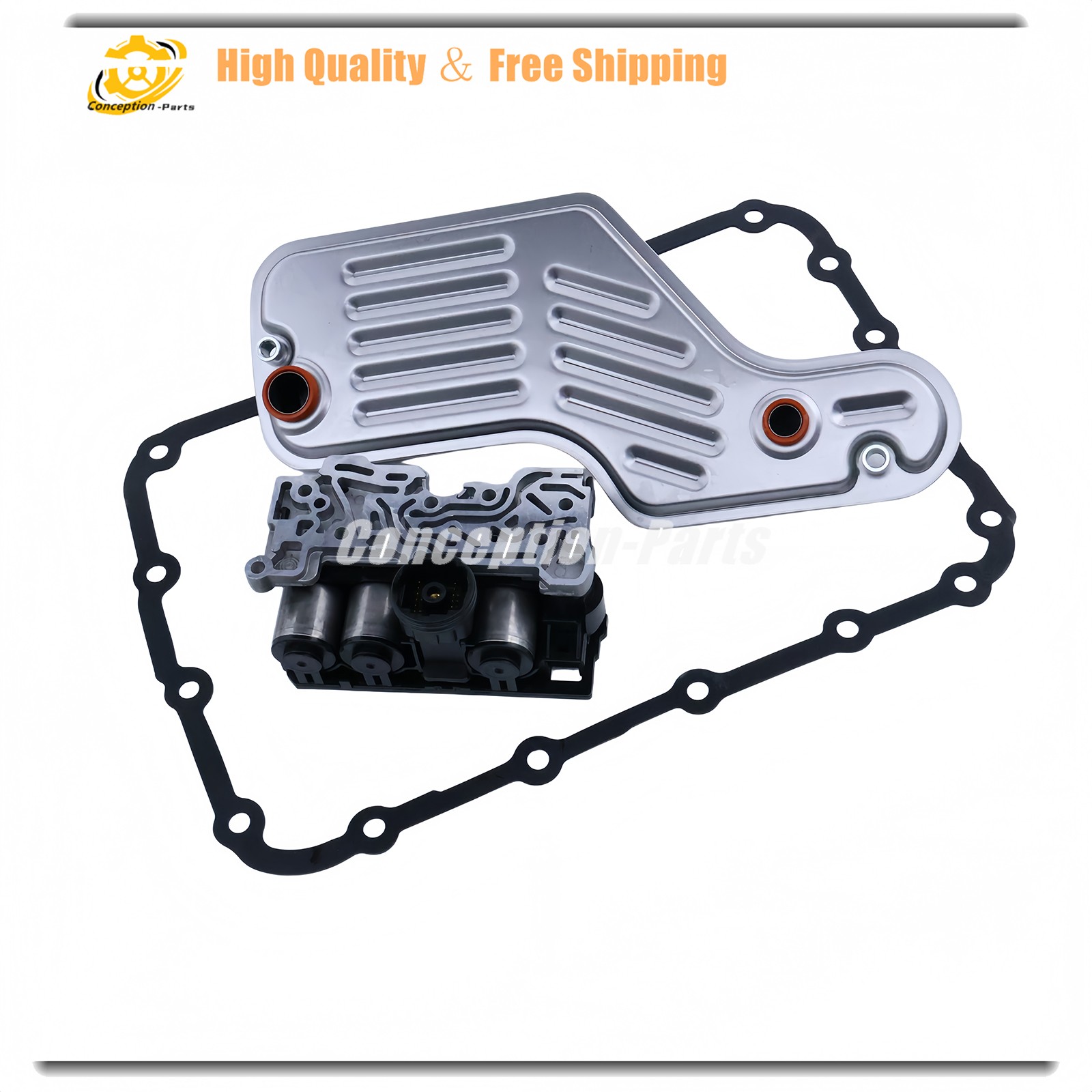 9L2Z7G391AA Transmission Shift Solenoid+Filter Kit For Ford Explorer 5R55W 5R55S
