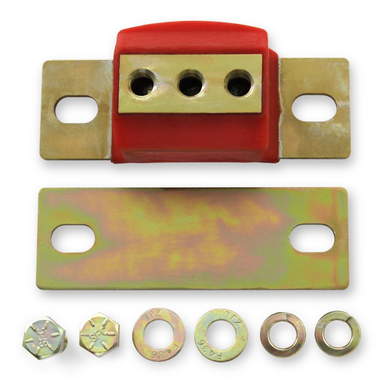 Red Polyurethane GM BBC SBC V6 V8 Transmission Mount Kit For TH350 TH400 700R4