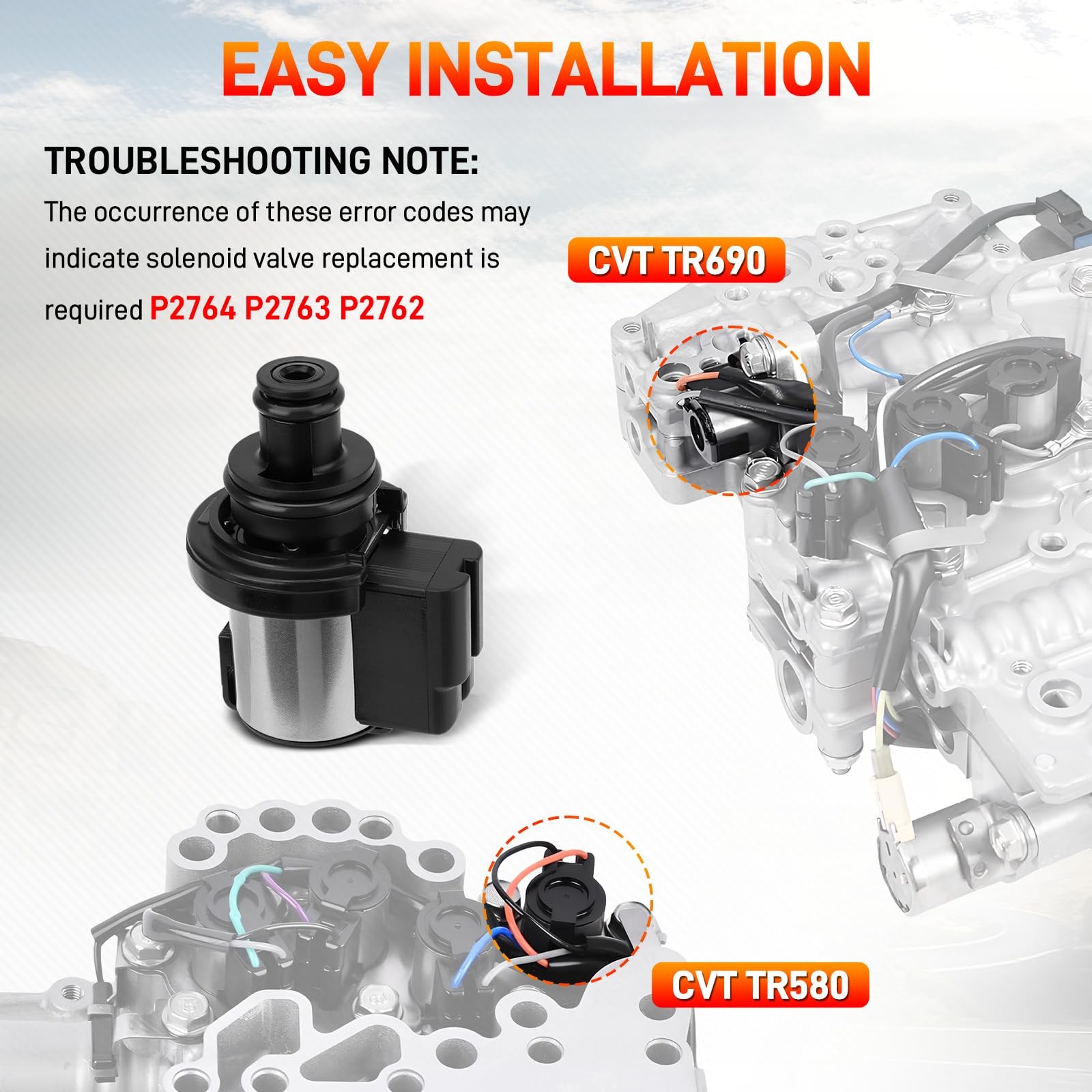 Torque Converter AWD Pressure Control Solenoid For Subaru TR580/690 31825AA050