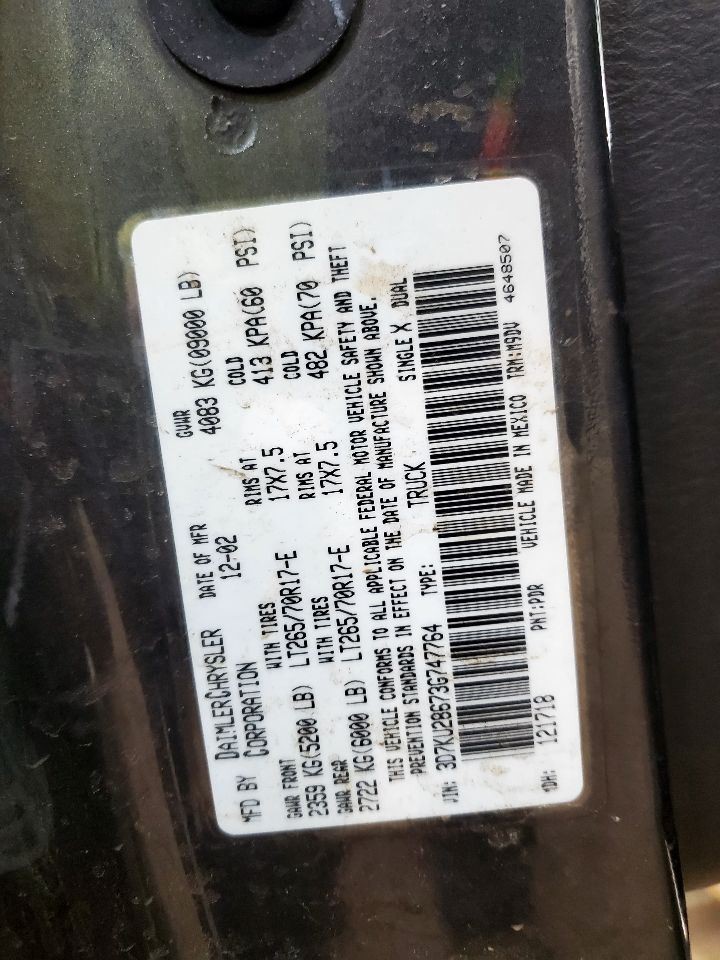 RAM2500 2003 Automatic Transmission Oil Cooler 1721221