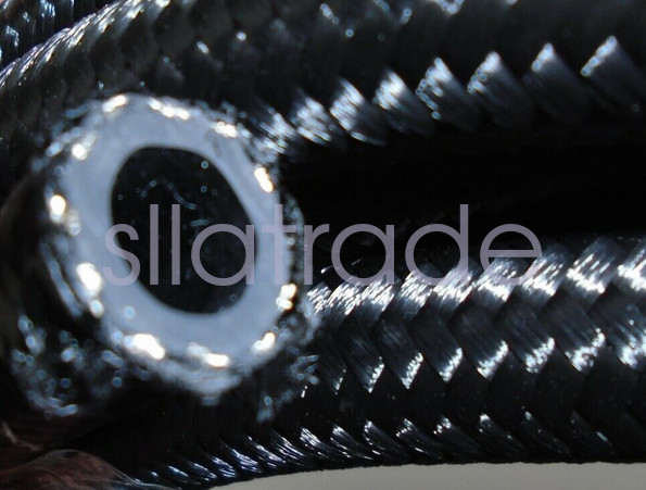 For 4L60E 4L65E Automatic Transmission Cooler Line Kit Black 6AN Steel Braided