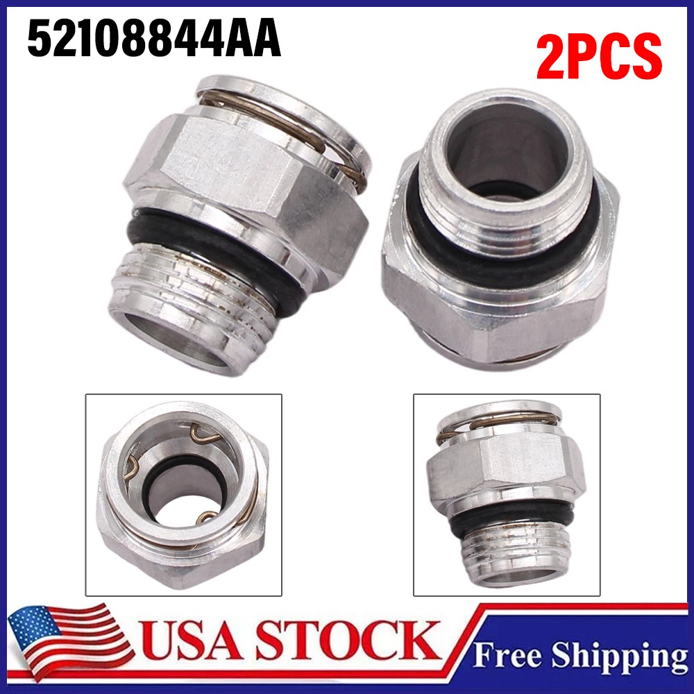 2* Transmission Oil Cooler Line Quick Connector FIT Ram 2500 3500 Chrysler 300