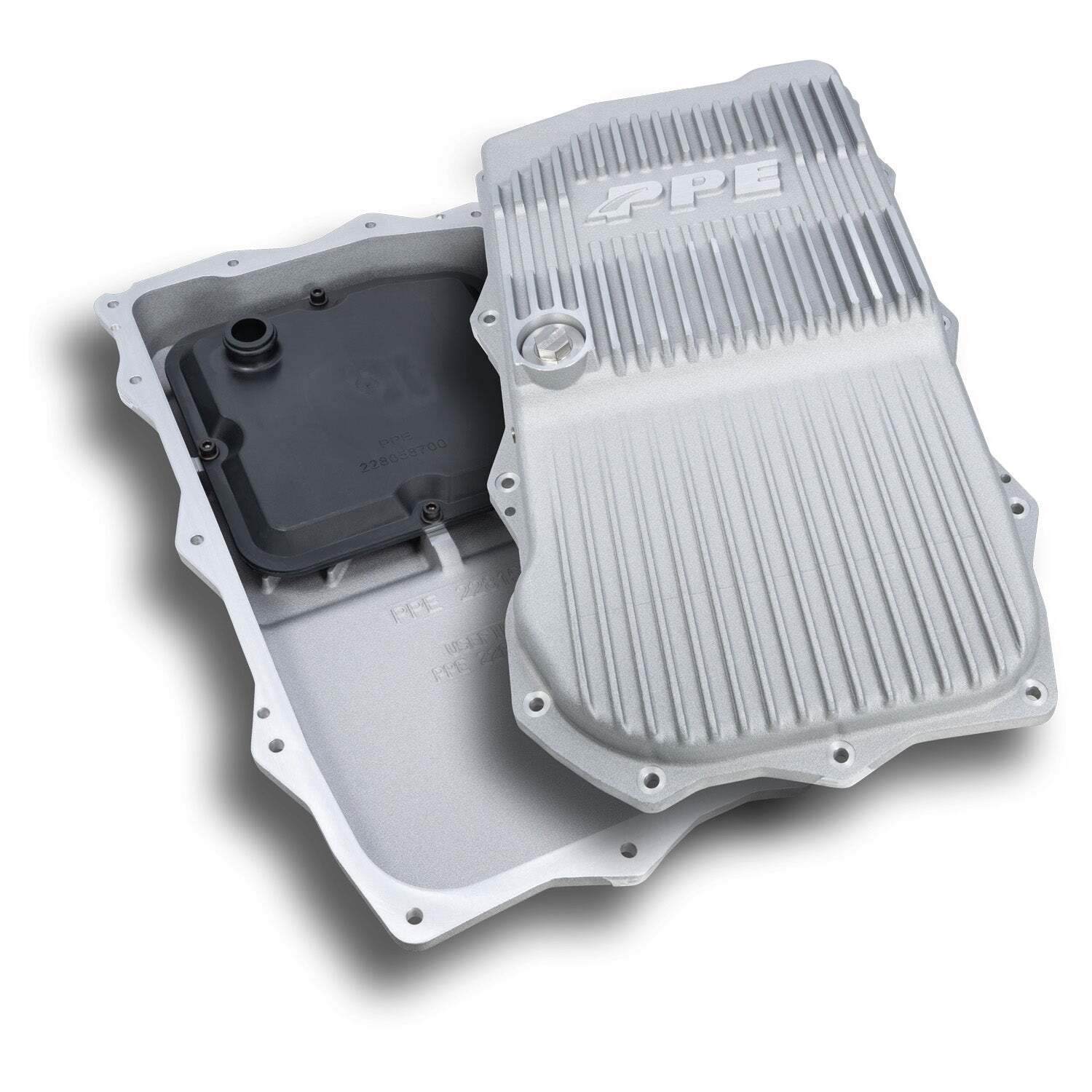 PPE Raw HD Cast Aluminum Transmission Pan For 18-22 850RE Jeep Wrangler JT/JL