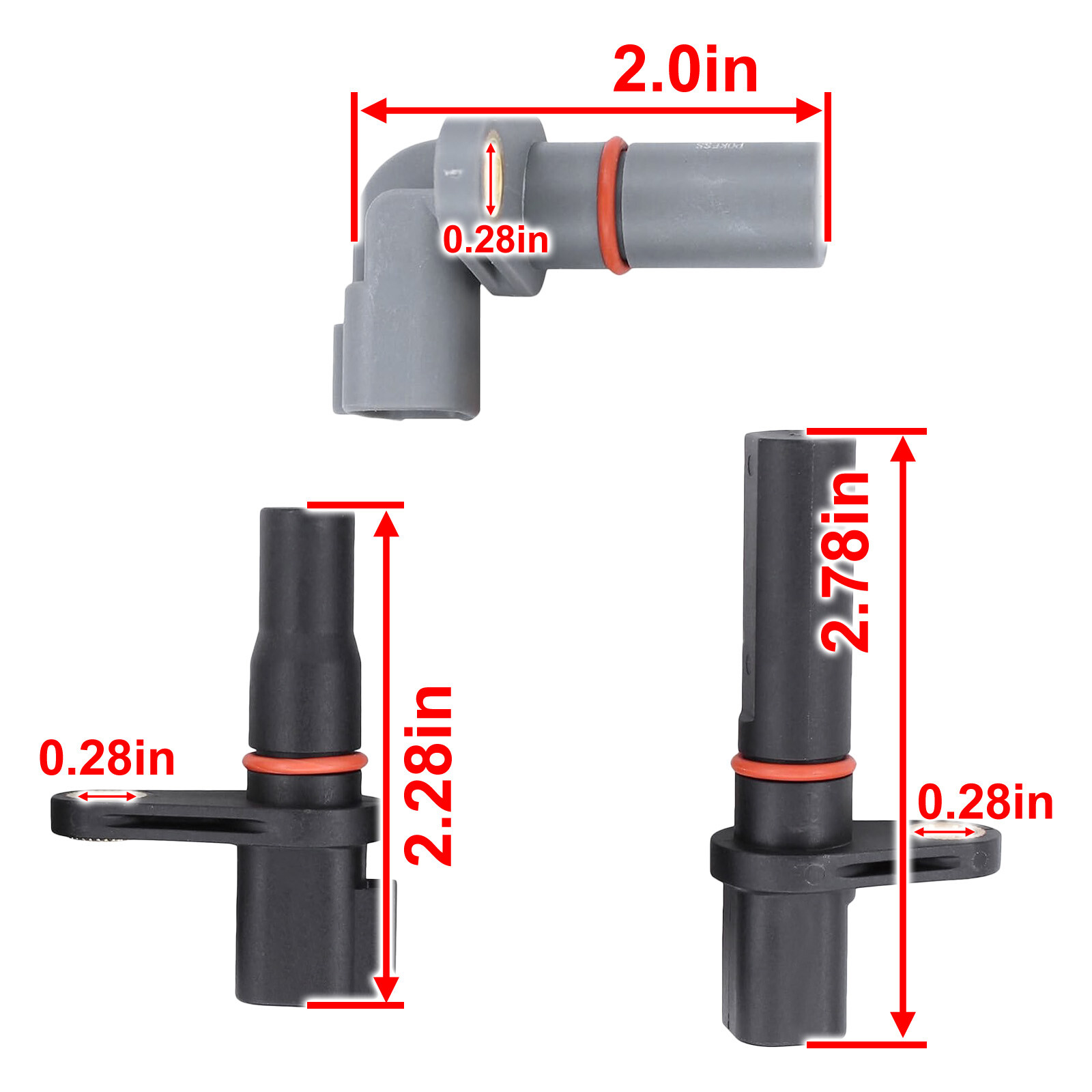 DPS6 6DCT250 Transmission Speed Sensor Kit 3Pcs/Set For Ford Focus Fiesta US
