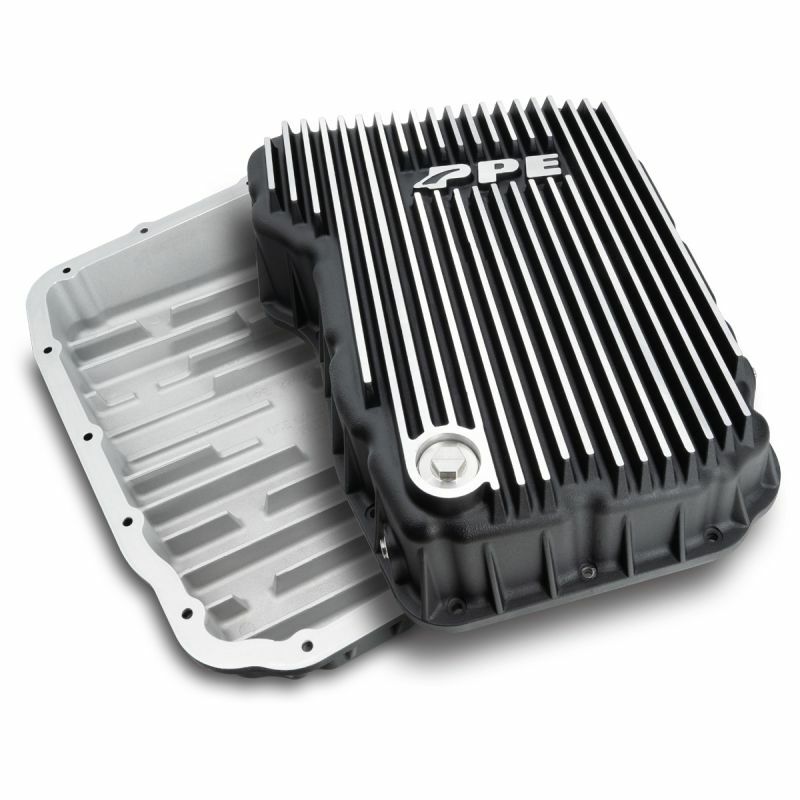 PPE 68RFE Brushed Transmission Pan For 2007.5-2021 Dodge Ram 6.7L Cummins Diesel