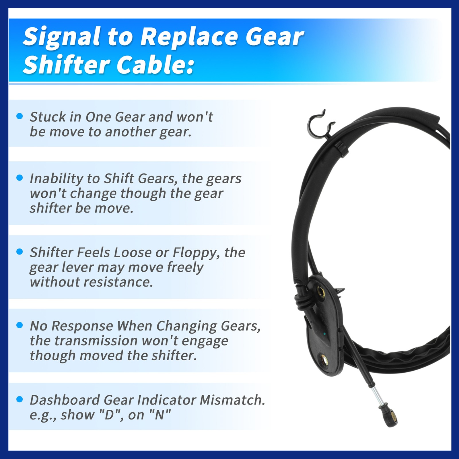 Automatic Trans Gear Shift Cable for Ford Escape 2008 4WD for FWD