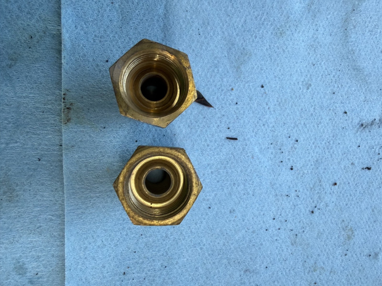 Chevy Turbo 350/400 Transmission cooler line brass fittings 1 pair