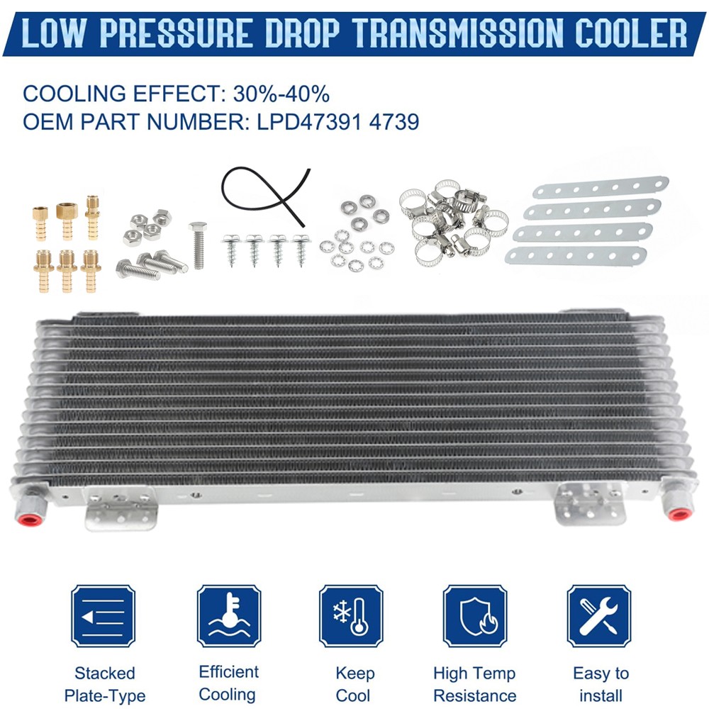 Transmission Cooler Kit With Thermal Bypass Valve For Chevy Silverado GMC Yukon