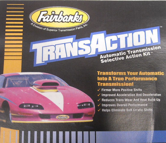 Fairbanks 31006 TH350 TH-350 TransAction Shift Kit Stage 1 2 3 Full Manual Valve