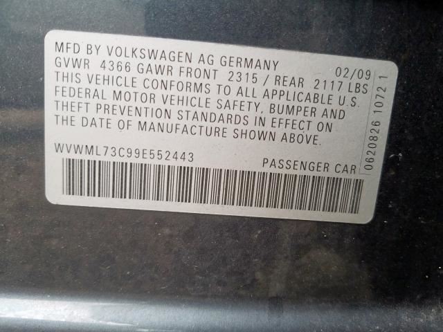 Automatic Transmission 2.0L FWD 6 Speed Fits 09-11 CC 246314