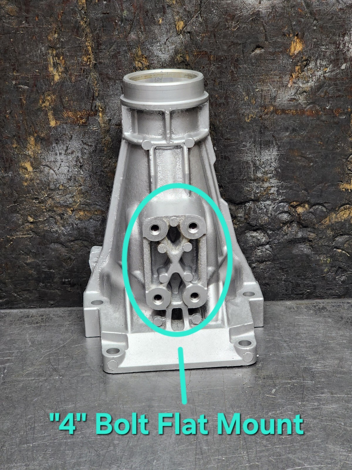 A340E TRANSMISSION EXTENSION HOUSING, 2WD “4” BOLT MOUNT NO USE SPEED-O #8934