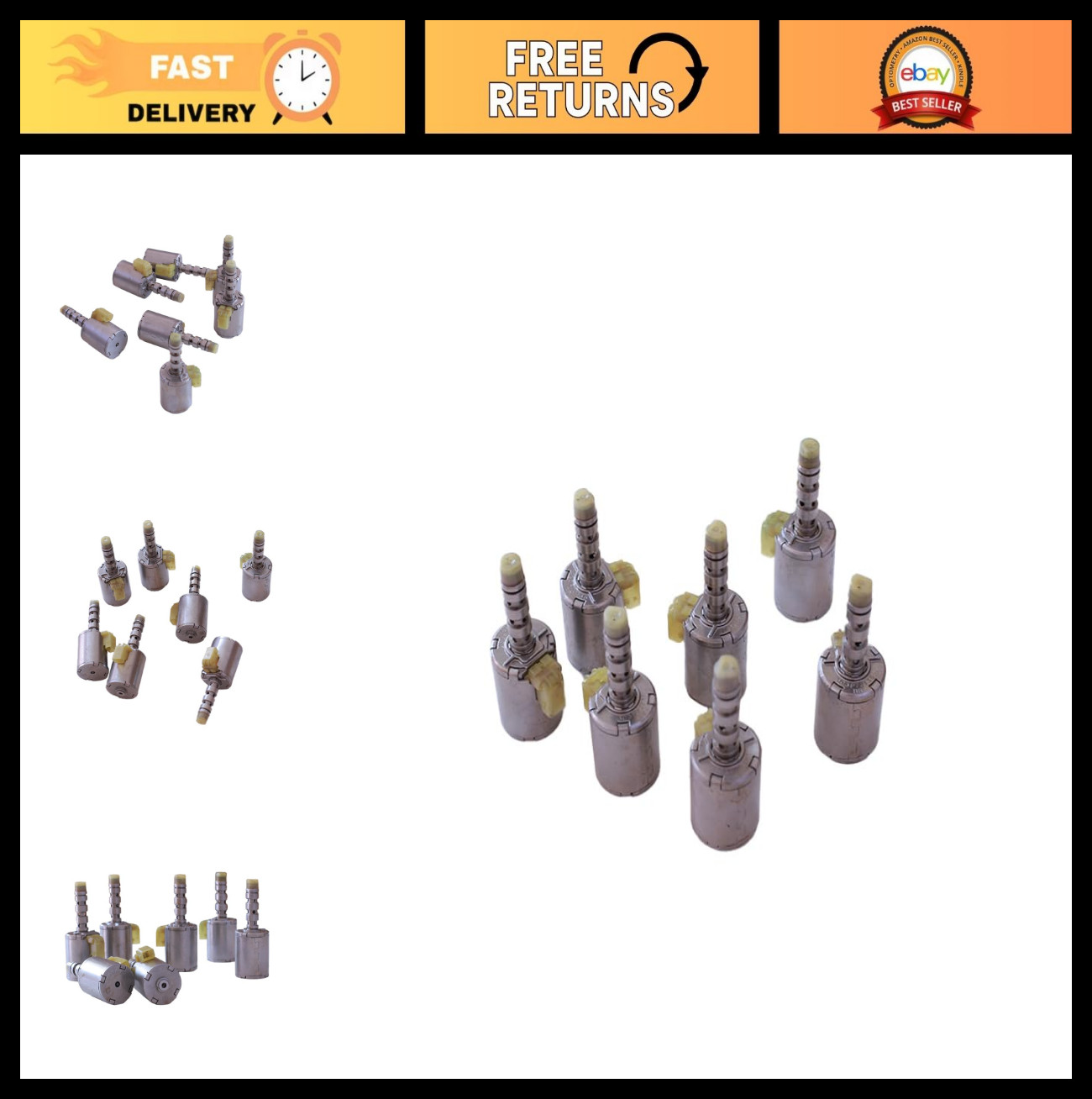 7PCS Transmission Master Shift Solenoid Set for F350 2003+ 5R110-W 3C3Z-7J136AA