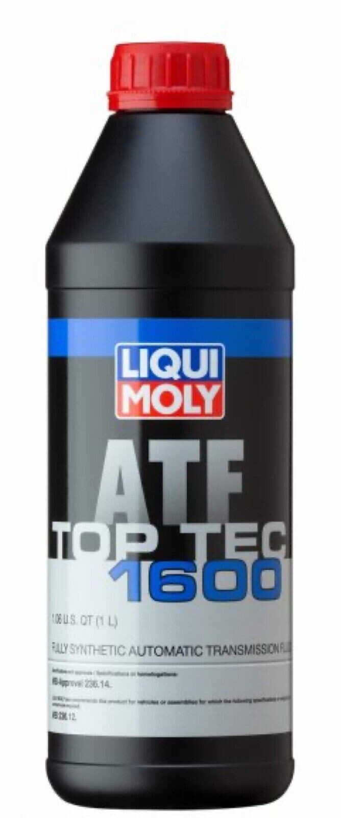 7 Liters Auto. Trans. Fluid LIQUI MOLLY Top Tec ATF 1600 Full Synthetic MB 236.1