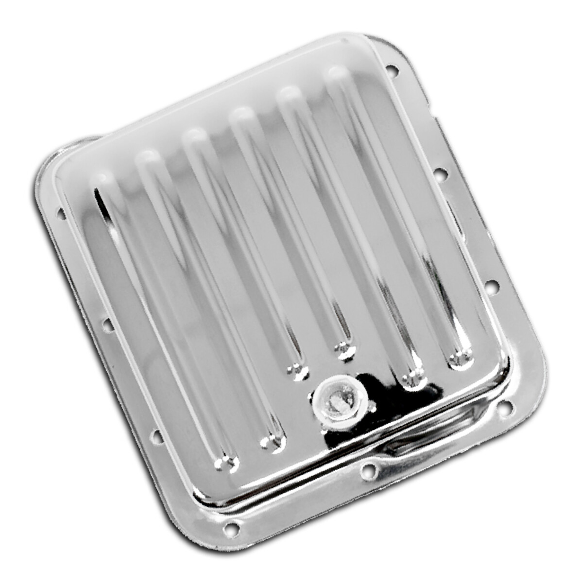 For Ford C4 STEEL For Transmission Pan (Case Fill Style) – Chrome