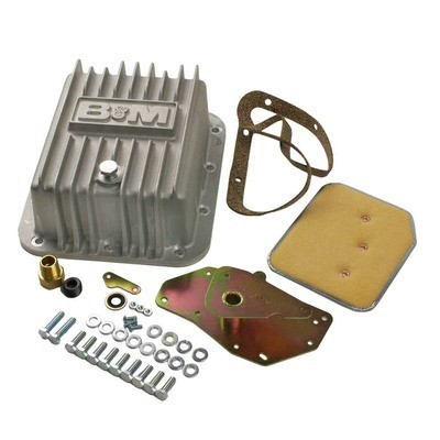 BandM Automotive 50281, Kit Natural Aluminum Fits Ford C4 Alum Deep Pan Performa