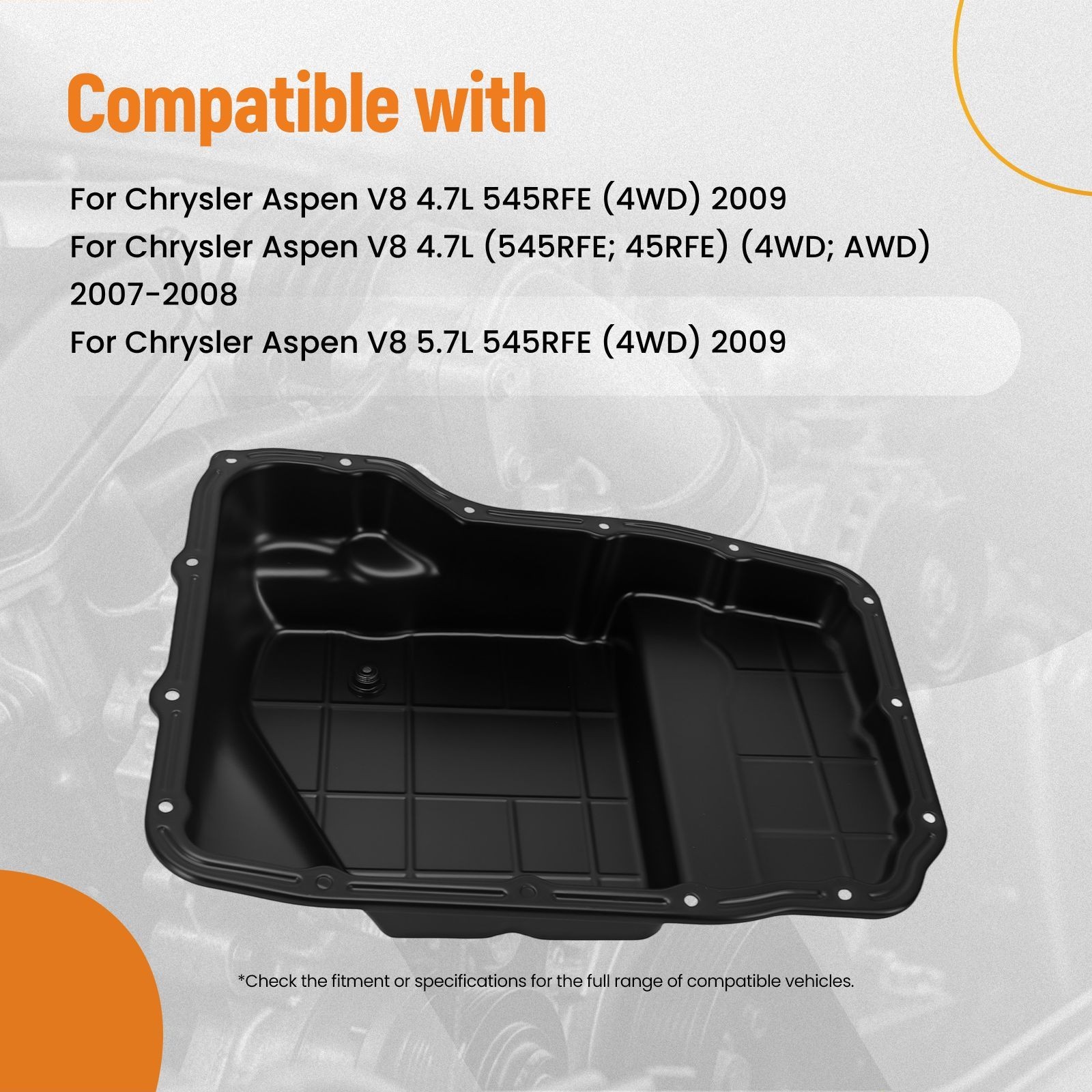 Auto Transmission Oil Pan for Dodge Durango V8 4.7L 2000-2009 5013681AA