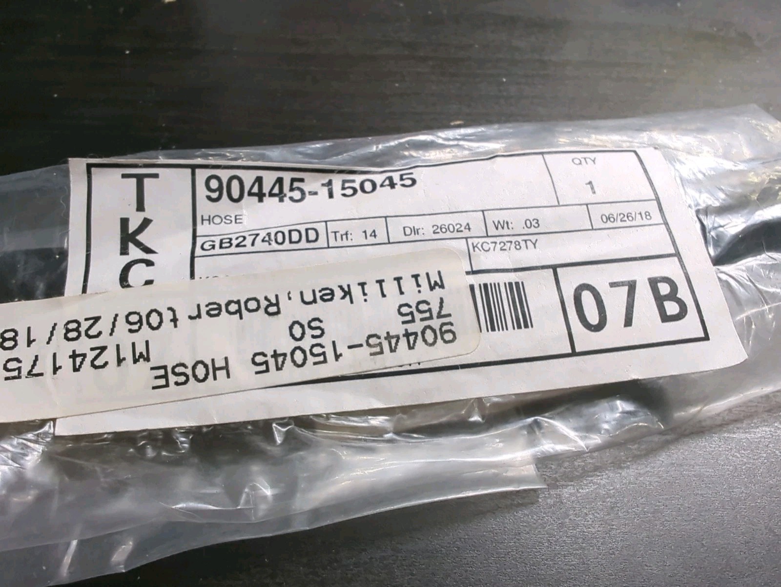 TOYOTA OEM 09-16 Corolla Transmission Oil Cooler-Hose Line 9044515045