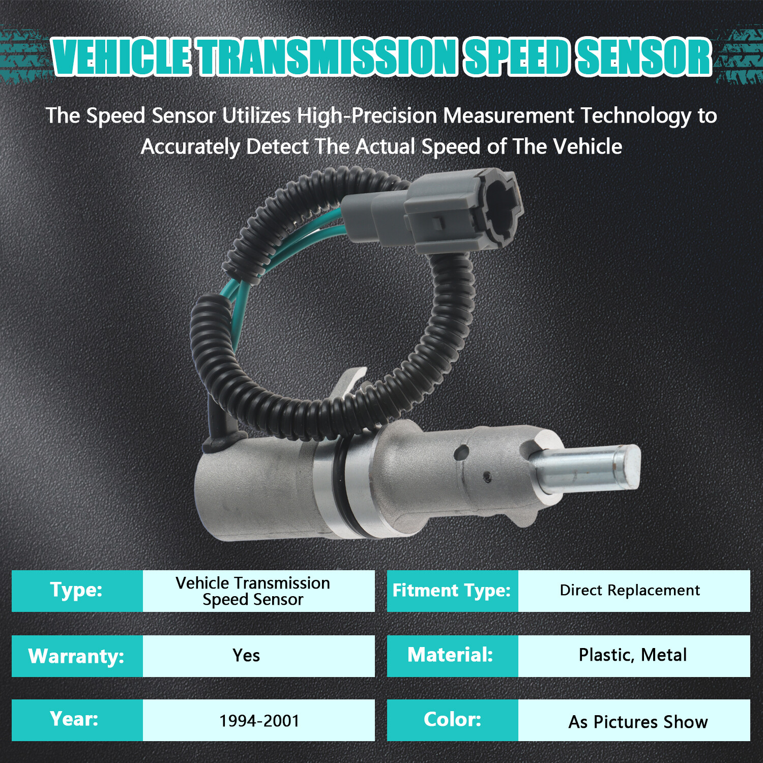 Vehicle Transmission Speed Sensor Fit for 1995-1997 Nissan Pickup 3.0L V6
