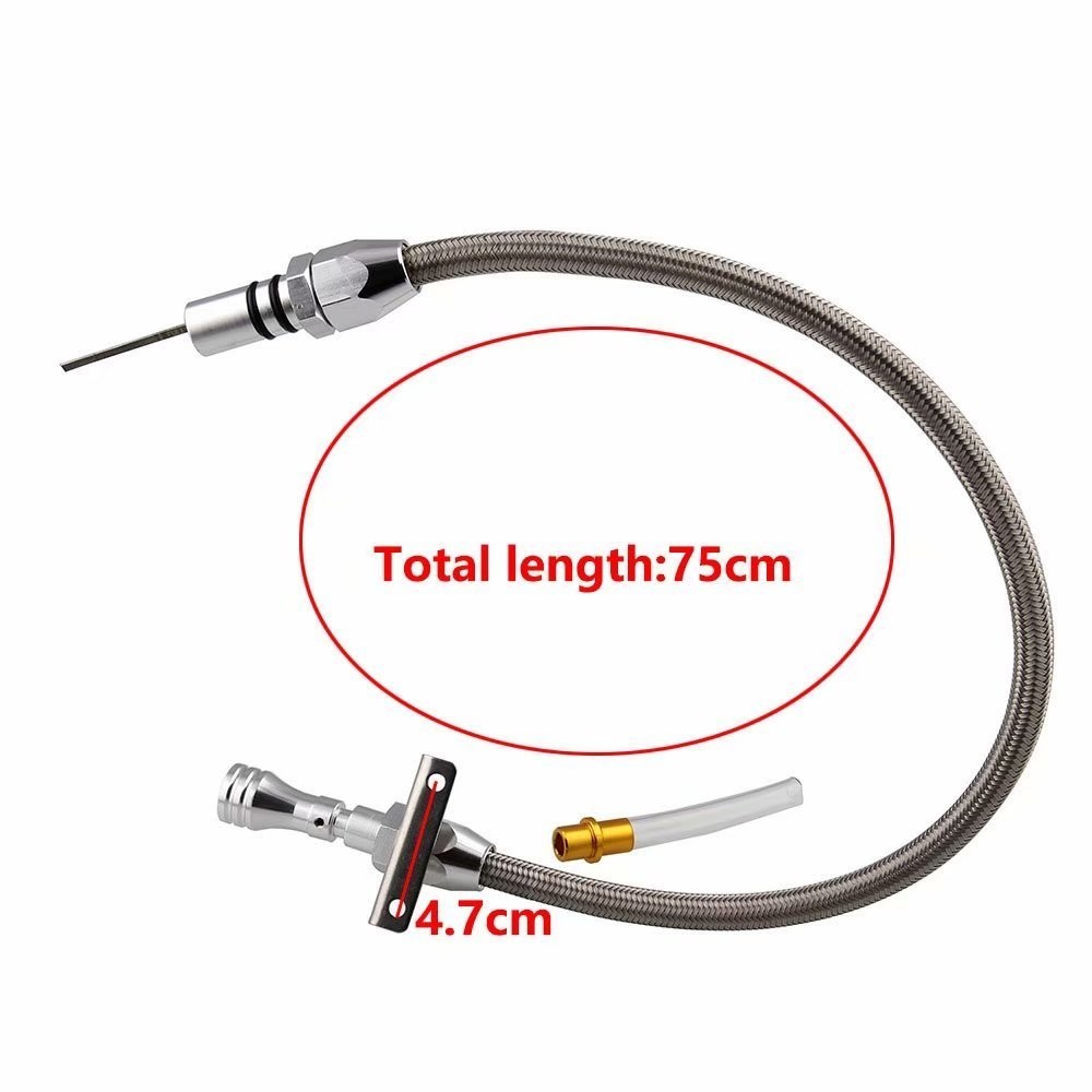 Durable Braided Stainless Steel Transmission Dipstick for Chevy/GM Turbo Trans