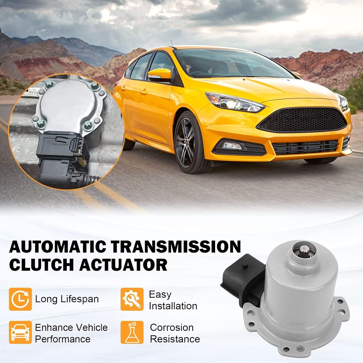 2X Automatic Transmission Clutch Actuator AE8Z-7C604-A for 2011-2017 Ford Fiesta