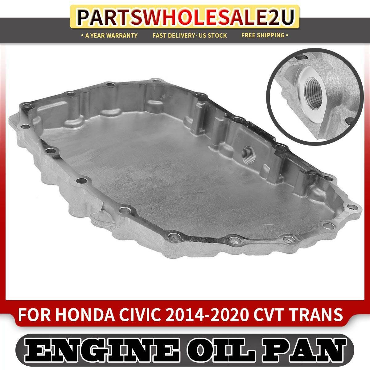 Transmission Oil Pan for Honda Civic 2014-2020 L4 1.5L 1.8L 2.0L 2.4L CVT Trans