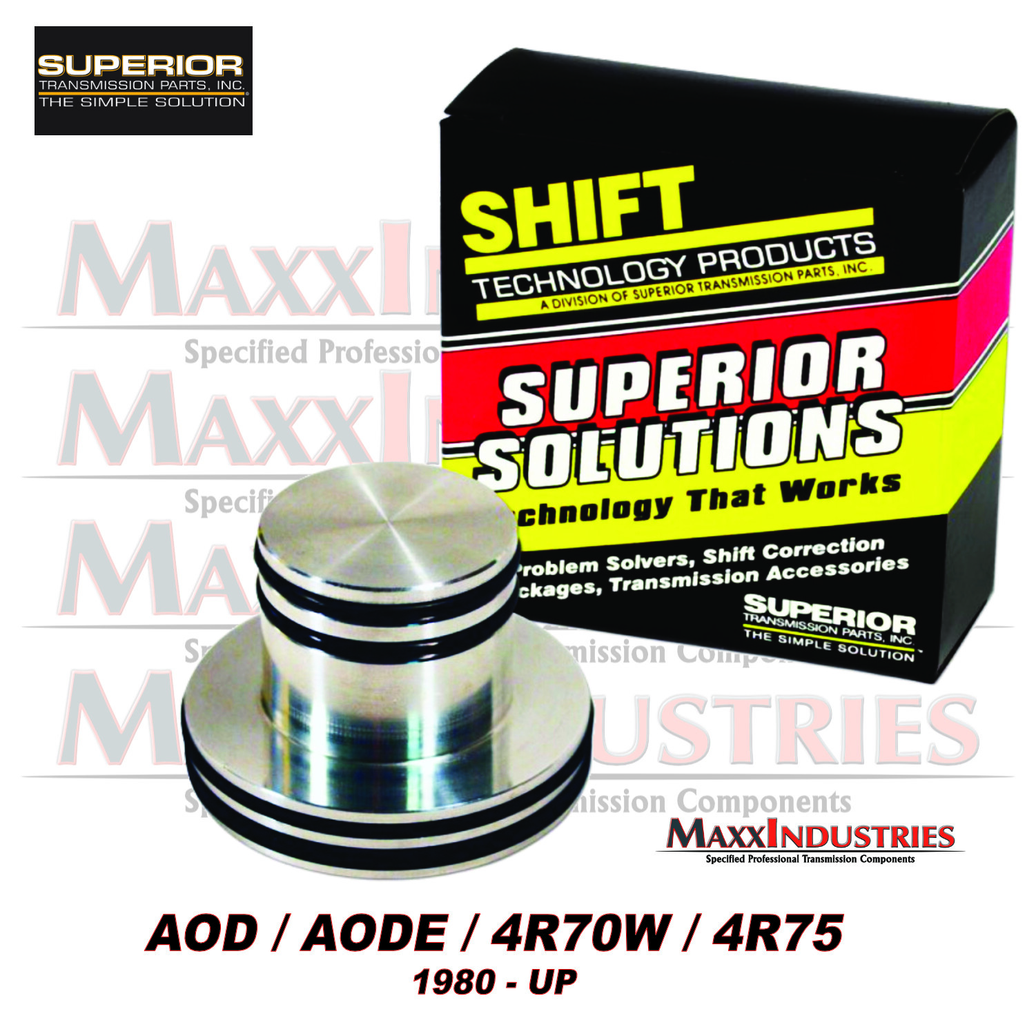 AOD AODE 4R70W 4R75 Ford Billet Aluminum 2-3 Accumulator Piston w/4 rings K0117