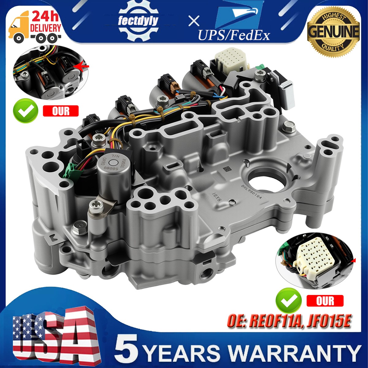 RE0F11A JF015E CVT Transmission Valve Body For Nissan Versa Sentra Note NV200