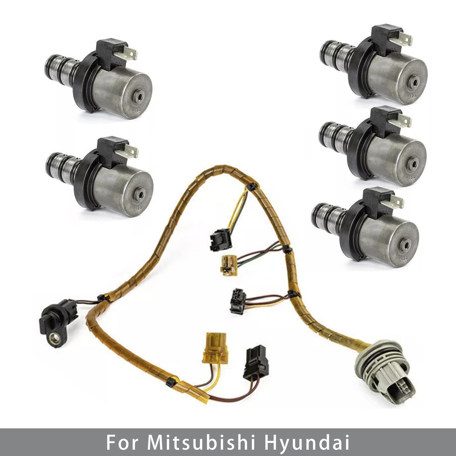 F4A41 F4A42 Transmission Shift Solenoid Kit with Harness For Mitsubishi Hyundai
