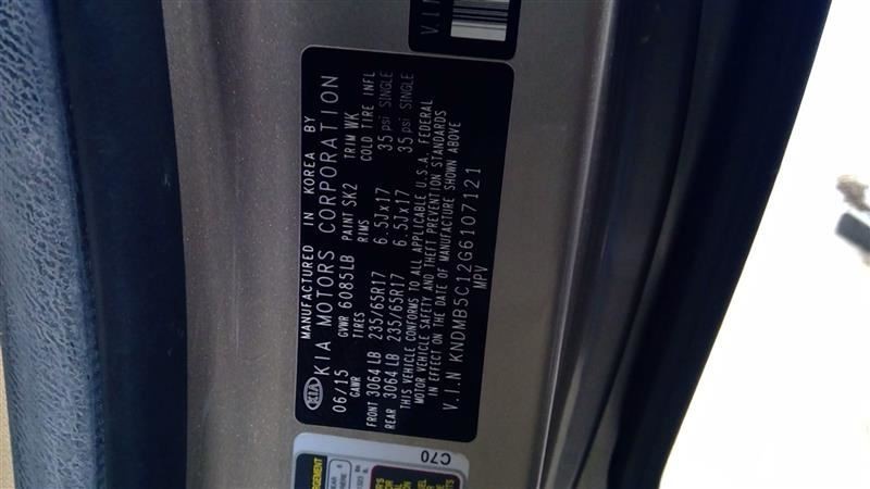 Automatic Transmission Without 19″ Wheels Fits 15-18 SEDONA 3245415