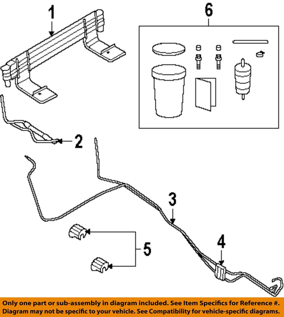 FORD OEM 06-08 F-150 Cooling Trans Oil Cooler-Return Tube 6L3Z7C410AA