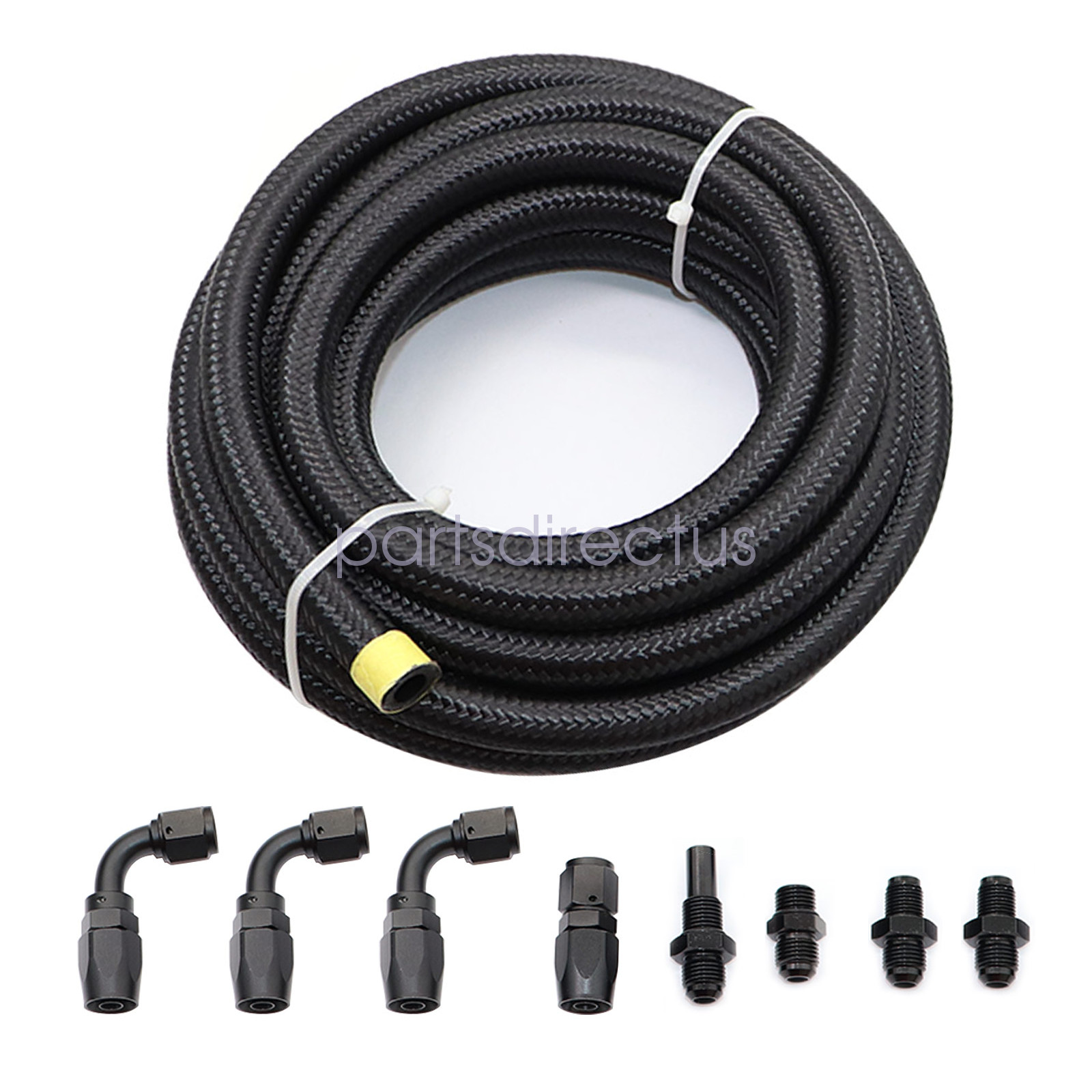 Automatic Transmission Cooler Line Kit fit 4L80E 6AN Nylon Steel Braided Line