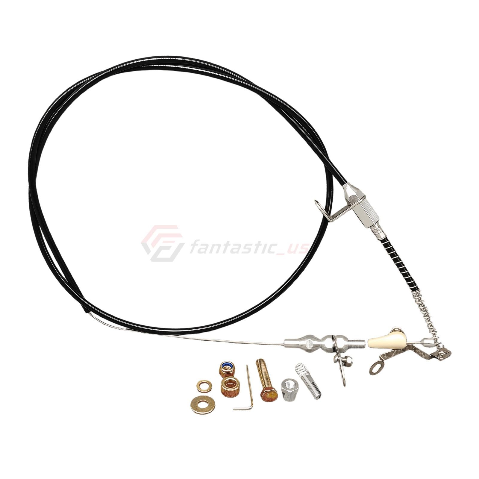 New Black Kickdown Cable Kit For Ford/AOD Lokar KD-2AODU