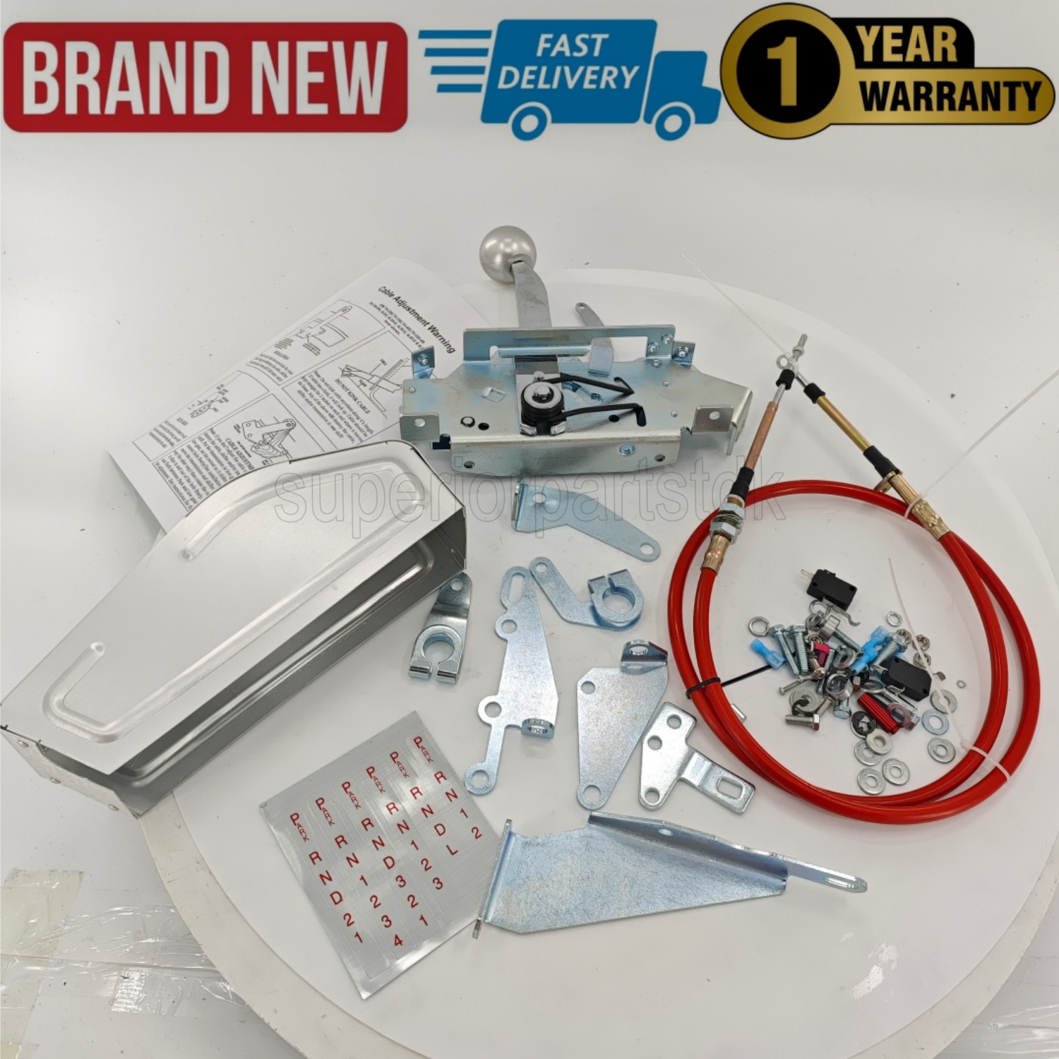For B&M 80842 Pro Ratchet Automatic Shifter for Ford GM 3 & 4 Speed Transmission
