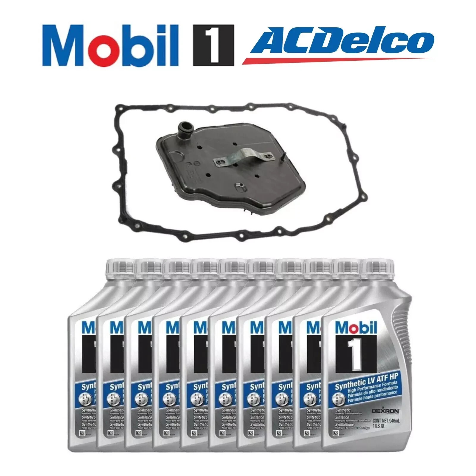 ACDelco Transmission Service Kit Mobil1 GM 8L90 For 15+ Chevy/GMC Trucks