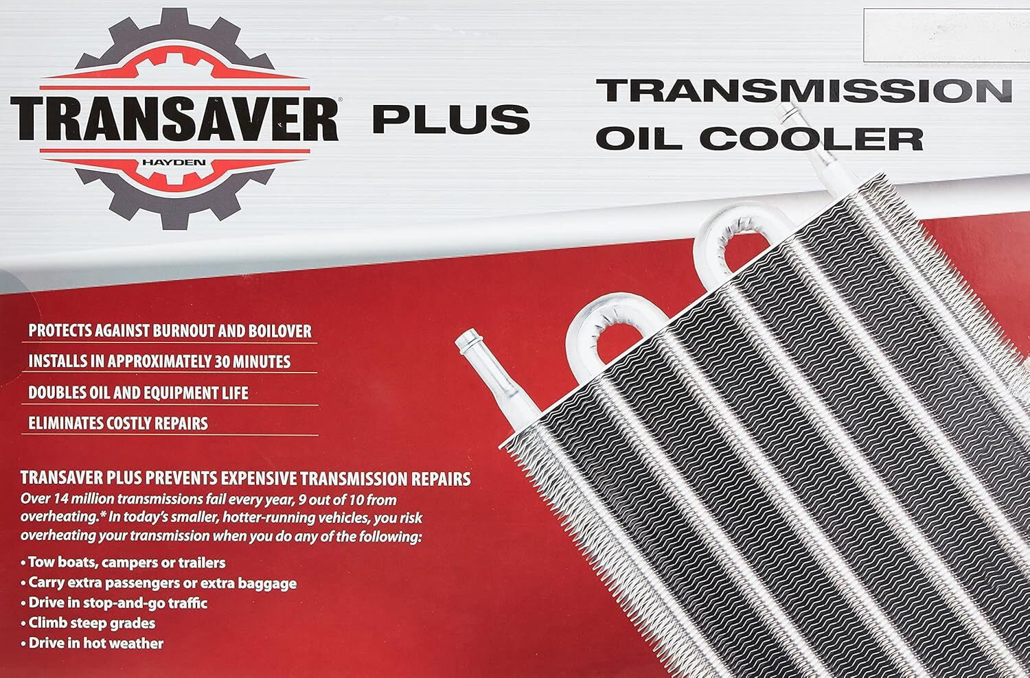 Hayden Automotive 1403 Transaver Ultra-Cool Transmission Cooler, OC-1403
