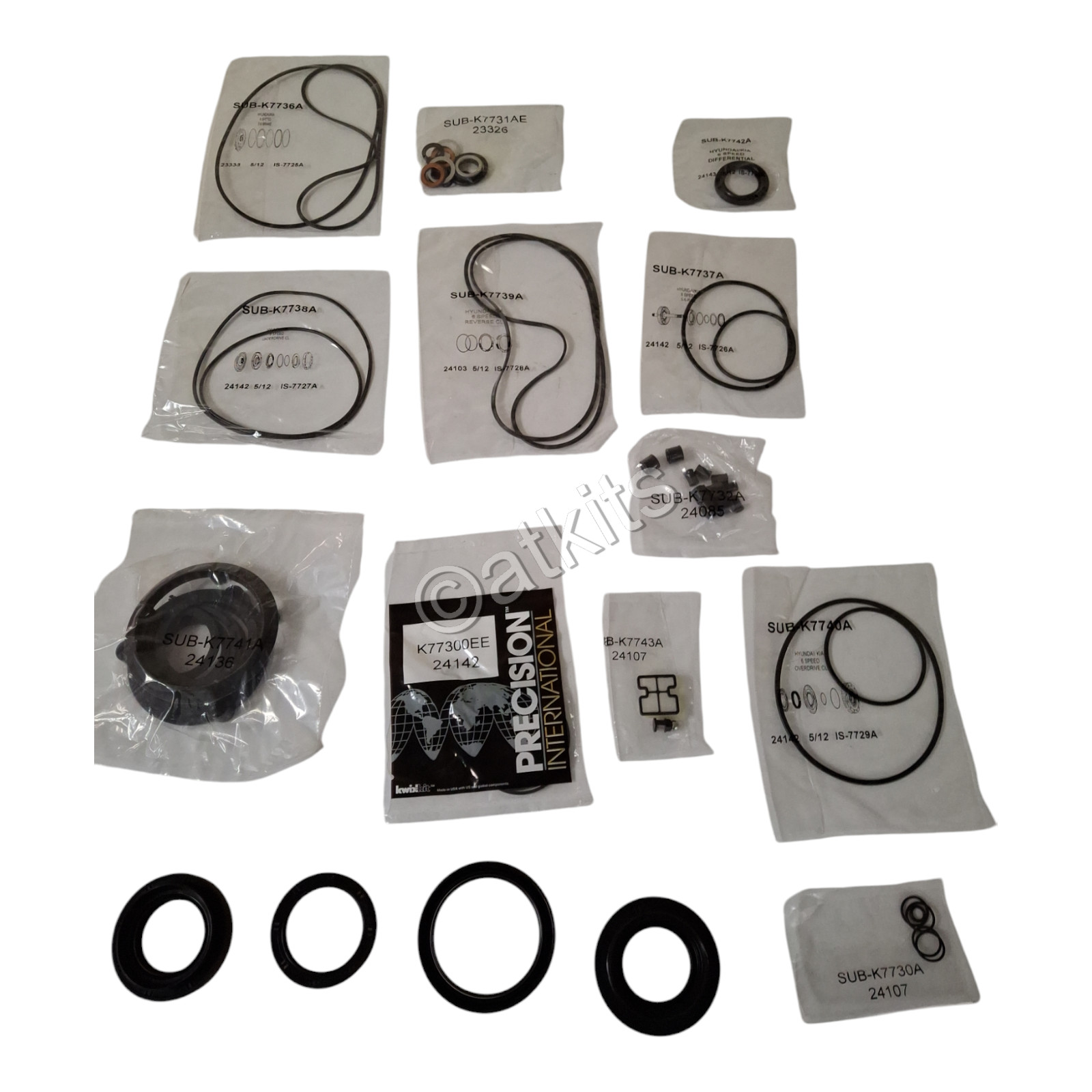 OVERHAUL KIT FOR HYUNDAI/KIA A6LF1, A6LF2, A6LF3 W/O PISTONS. IND: K77900EEX