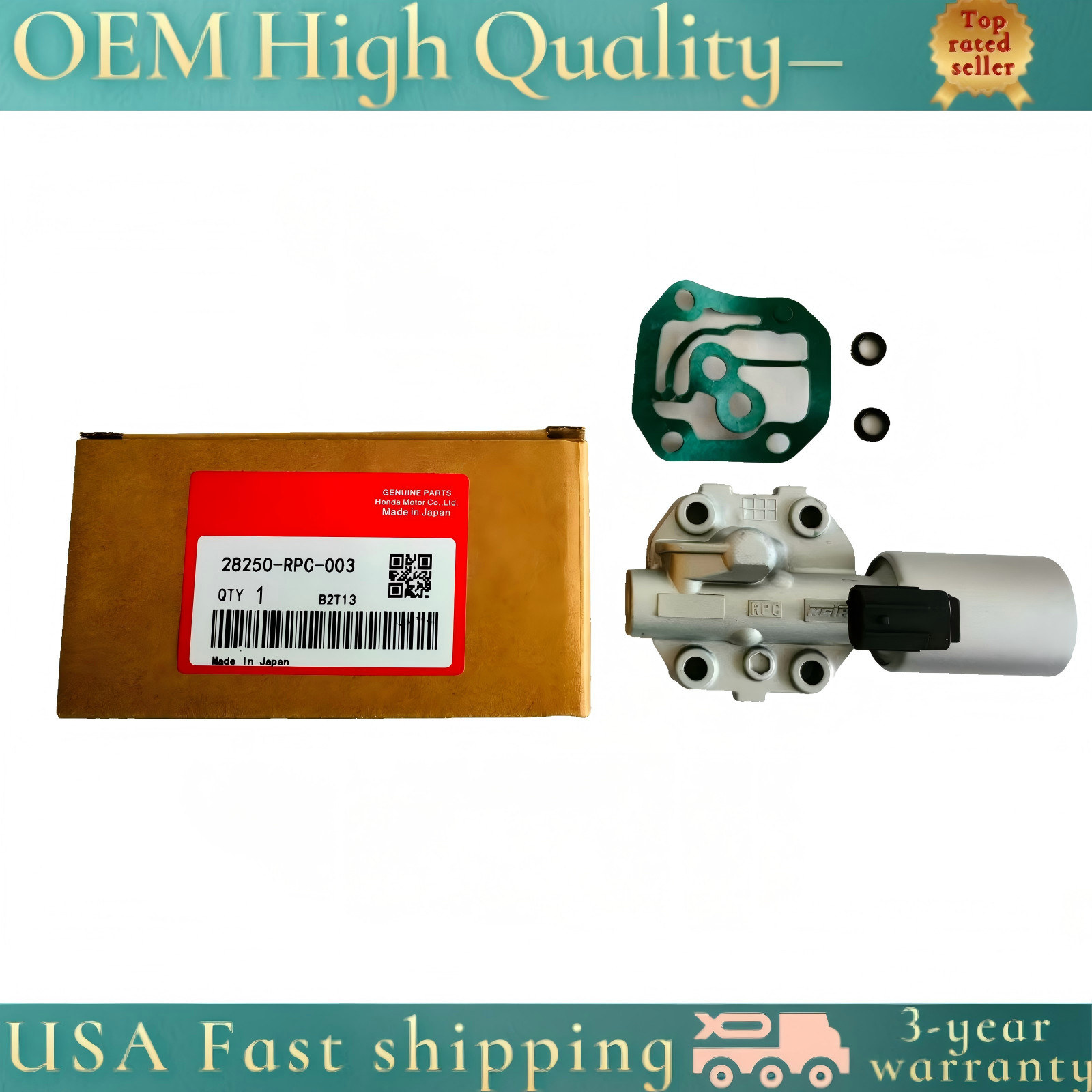 Genuine OEM Transmission Shift Linear Solenoid 28250-RPC-003 For Honda Acura