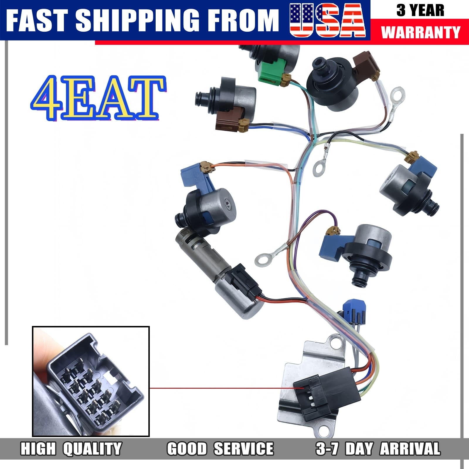 4EAT For Subaru Impreza Outback 2.2L 2.5L 3.0L Transmission Shift Solenoid Kit